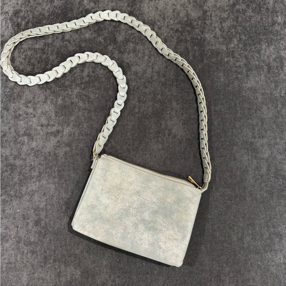 Anthropologie Cream Crossbody Bag